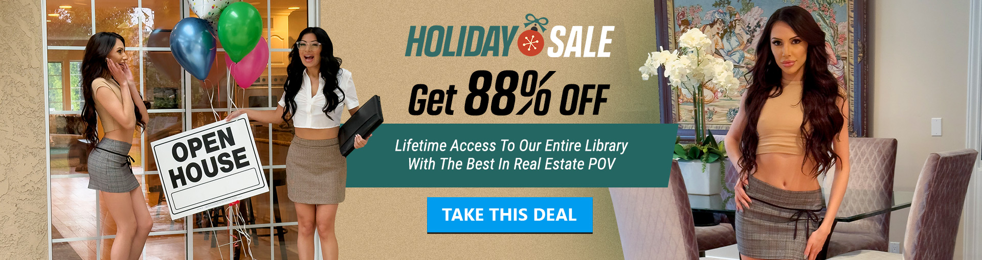 This is an advertisement banner for Property Sex