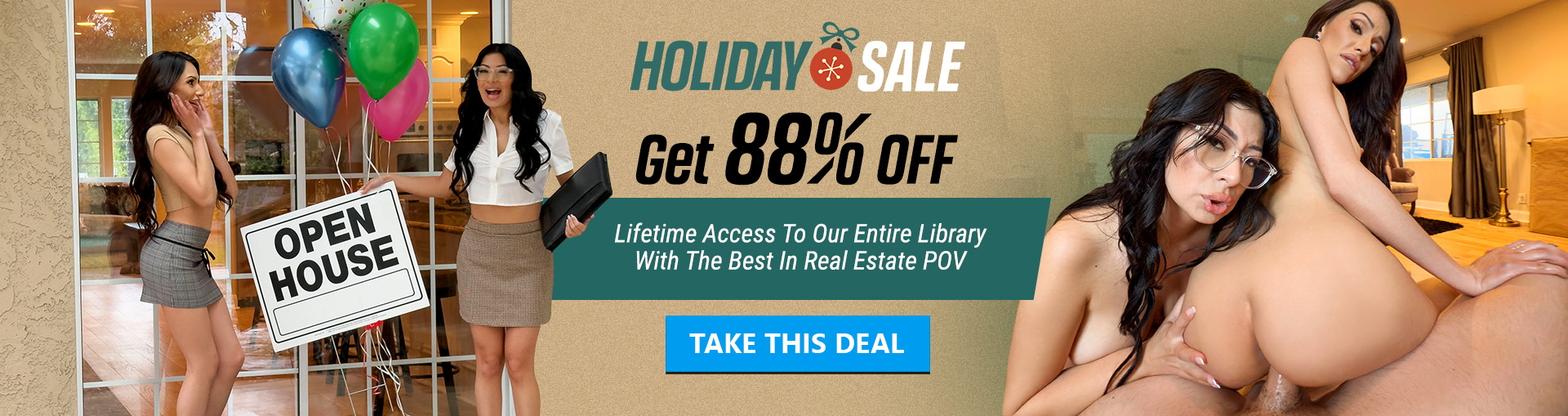 This is an advertisement banner for Property Sex