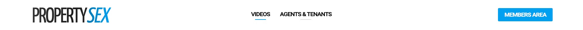 This is an advertisement creative for Property Sex