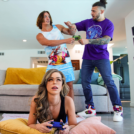 This is an advertisement creative for Brazzers