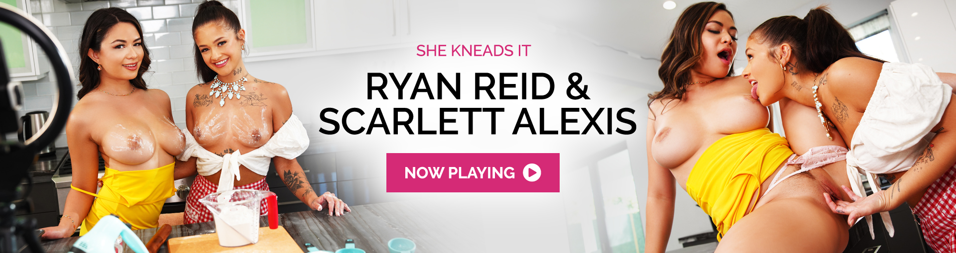 This is an advertisement banner for Twistys/Spicevids