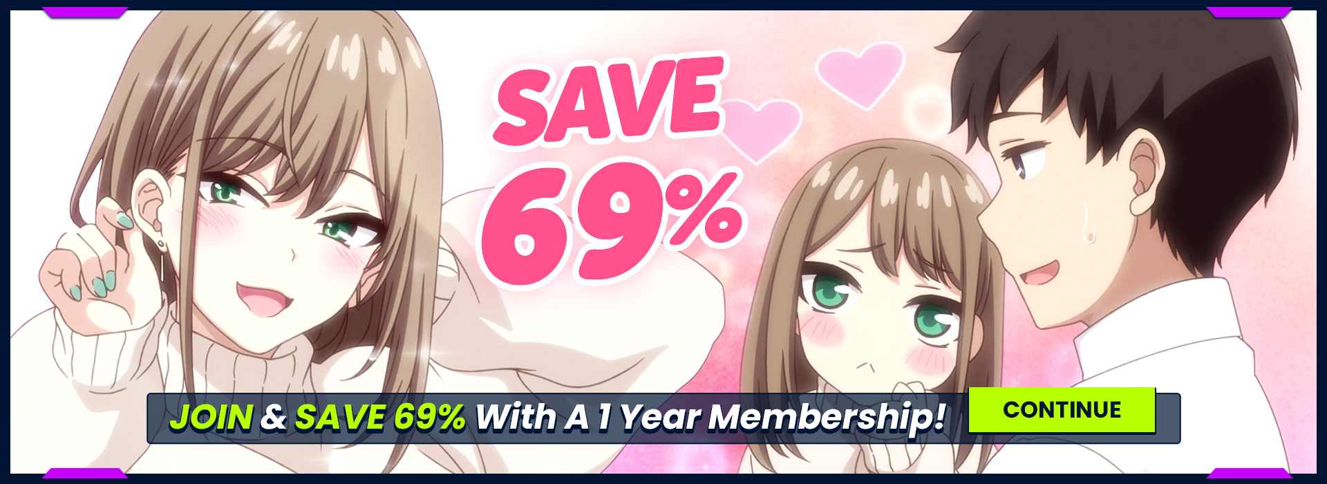 This is an advertisement banner for HentaiPros