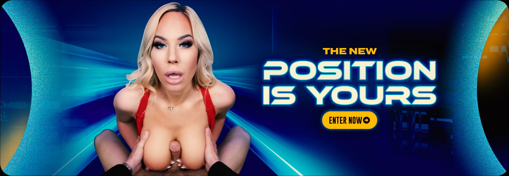 This is an advertisement banner for Brazzers VR